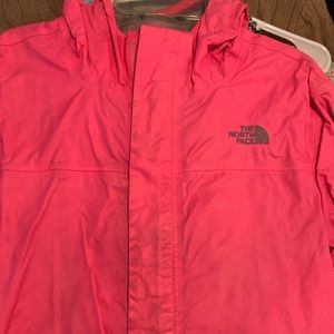 Youth XL The North Face rain jacket.